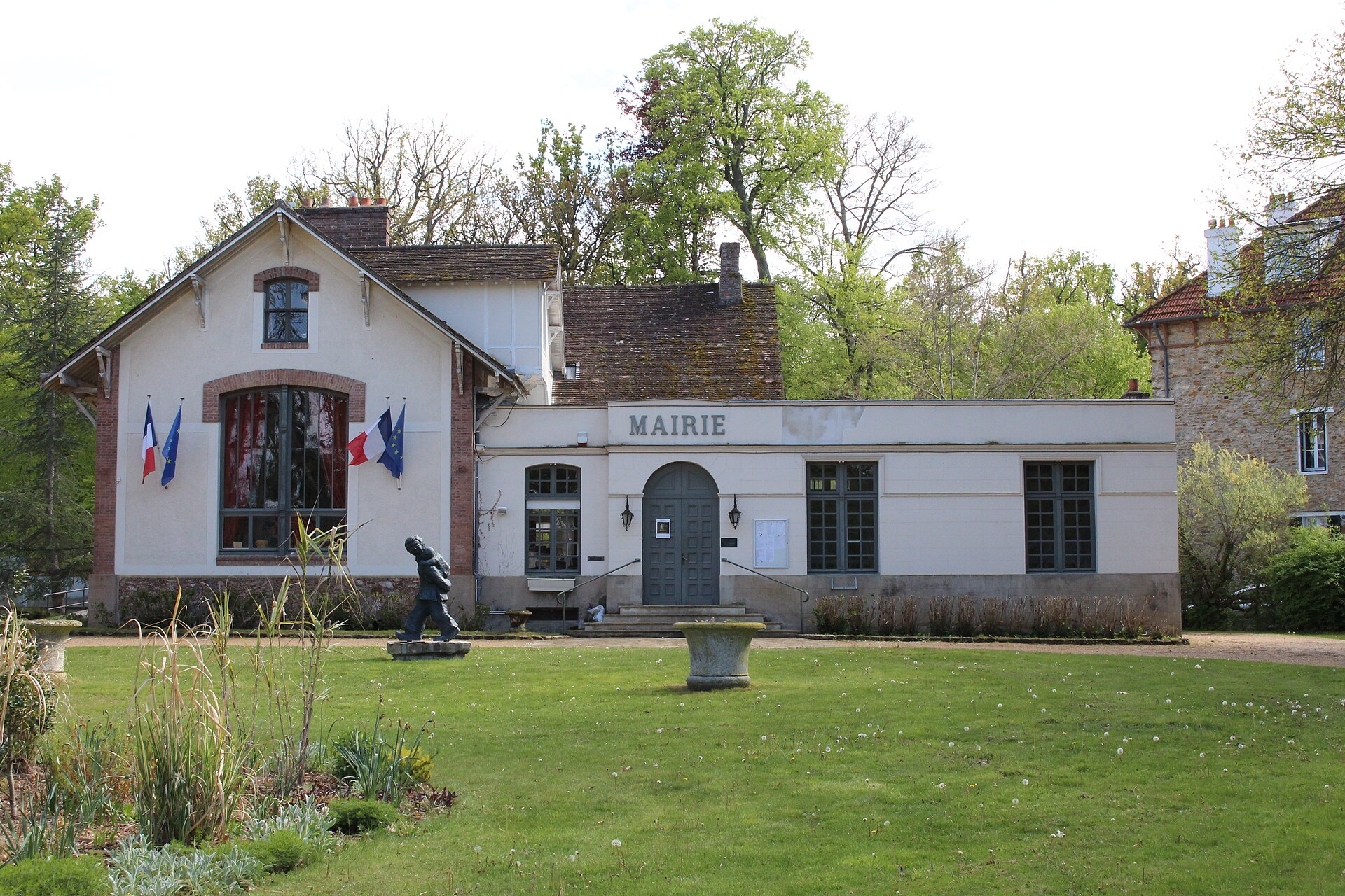 The village hall of Barbizon on the edge of the Fontainebleau forest